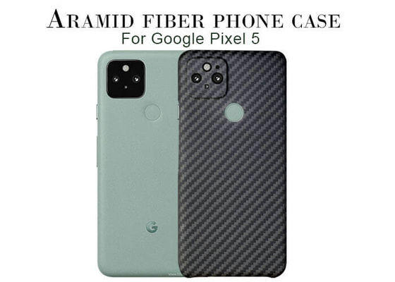 Black Aramid Fiber Phone Case For Google Pixel 5 Carbon Fiber Case