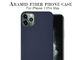 Blue Color iPhone 11 Pro Max Aramid Fiber Case Carbon Fiber Case