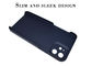 Plain Weave Texture Blue Aramid Carbon Fiber Case For iPhone 12