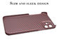 Red Color  Carbon Aramid Fiber Phone Case For iPhone 12